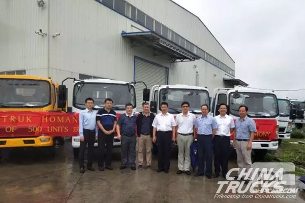 Sinotruk Deliver 500 Vehicles to Overseas Distributor